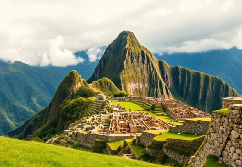 Representação visual de Machu Picchu em risco: a perda de prestígio entre as 7 Maravilhas do Mundo