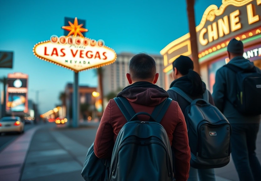 Representação visual de Por favor, venham: a queda no número de visitantes em Las Vegas e o turismo nos EUA na era Trump